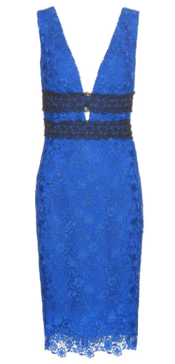 Diane von furstenberg blue lace store dress