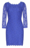 GINA BACCONI - Clarabelle Lace Dress Blue - Designer Dress hire