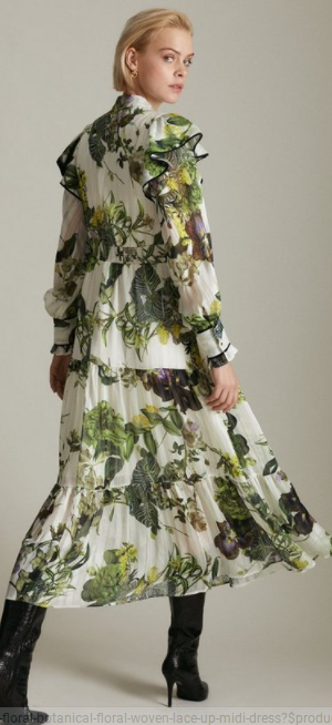 Botanical Lace Up Midi Dress | Rent Karen Millen dresses Girl Meets Dress Botanical Lace Up Midi Dress | Rent Karen Millen dresses Girl Meets Dress