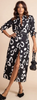 DANCING LEOPARD - Alva Midi Dress Mono - Designer Dress hire