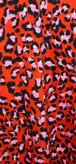 Leopard Satin Midi Dress