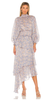 GHOST - Millie Dress Rust Bouquet - Designer Dress hire 
