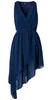 GLAMOROUS - Long Sleeve Sequin Dress Blue - Designer Dress hire 