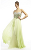 AX PARIS - Chiffon Strapless Jewel Dress - Designer Dress hire 