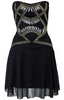 OPULENCE ENGLAND - Gold Sequin Prom Dress - Designer Dress hire