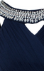 ELISE RYAN - Trim Cross Front Dress Blue - Designer Dress hire