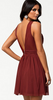 ELISE RYAN - Trim Cross Front Dress Red - Designer Dress hire