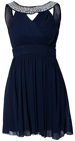ELISE RYAN - Trim Cross Front Dress Blue hire at Girl Meets Dress ...