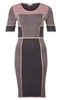 RICHARD NICOLL - Lurex Stripe Dress - Designer Dress hire 