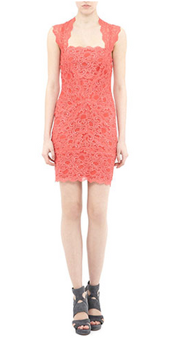 NICOLE MILLER - Eva Dress Watermelon - Designer Dress hire 
