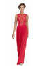 QUIZ - Red Satin Dip Hem Dress - Designer Dress hire 
