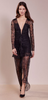 FOR LOVE & LEMONS - Daisy Black Lace Gown - Designer Dress hire