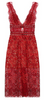 Self Portrait - Floral Red Midi Dress - Designer Dress hire 