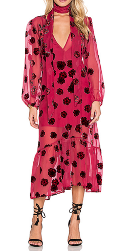 Heather Scarf Dress Burgundy Girl Meets Dress