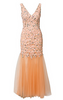 Self Portrait - Spearmint Chiffon Midi Dress - Designer Dress hire
