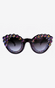 FREDA BANANA - Tara Black Sunglasses - Designer Dress hire