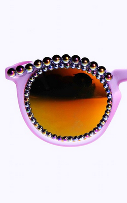 FREDA BANANA - Pink Petrol Sunglasses - Designer Dress hire 