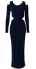 BEULAH - Sabitri Dress Navy - Designer Dress hire 
