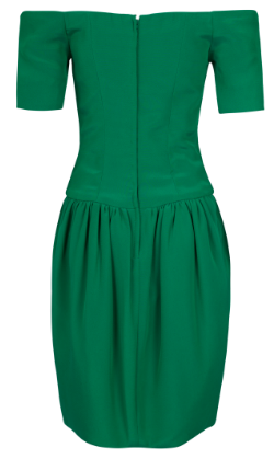 NICOLE MILLER - Green Cocktail Dress - Designer Dress hire 