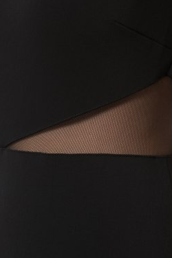 HALSTON HERITAGE - Black Cocktail Dress - Designer Dress hire 