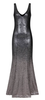 PERSEVERANCE LONDON - Ruffled Metallic Gown - Designer Dress hire