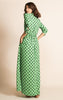 DANCING LEOPARD - Dove Dress Green Dotty - Designer Dress hire