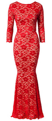 HONOR GOLD - Faye Maxi Dress Red - Designer Dress Hire