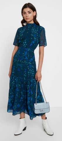 Hope & ivy shop mirror print midi dress