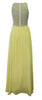ELLIOT CLAIRE - Yellow Pleated Gown - Designer Dress hire