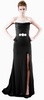 AX PARIS - Chiffon Strapless Jewel Dress - Designer Dress hire 