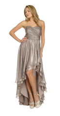 ARIELLA - Ivy Silver Gown - Designer Dress Hire