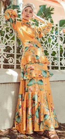 Yellow Scarf Collar Dress JOHANNA ORTIZ x H M Girl Meets Dress