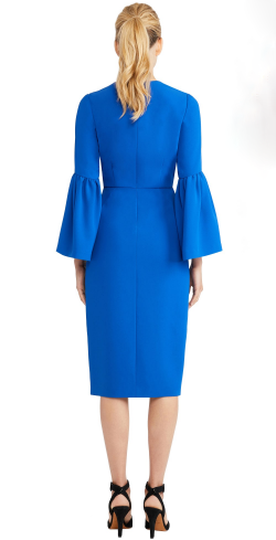 jill jill stuart blue dress JILL JILL STUART Wrap Front Gown in Royal Blue