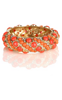 Coral Bracelet Girl Meets Dress