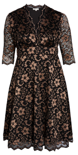Floral Lace Dress Plus Size  Lace Dress with Pockets – Kiyonna
