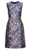 CHI CHI LONDON - Blue White Flower Dress - Designer Dress hire 