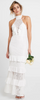 Self Portrait - Spearmint Chiffon Midi Dress - Designer Dress hire