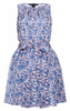 GINA BACCONI - Clarabelle Lace Dress Blue - Designer Dress hire
