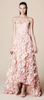 MARCHESA NOTTE - Blush Strapless Tulle Gown - Designer Dress hire