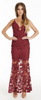 MATTEO - Sue Red Lace Dress - Designer Dress hire