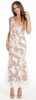ADRIANNA PAPELL - Night Plum Floral Gown - Designer Dress hire