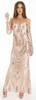 BADGLEY MISCHKA - Odessa Peplum Gown - Designer Dress hire 