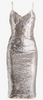 QUIZ - Rose Gold Sequin Maxi Dress - Designer Dress hire 