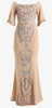 SWING - Spotted Taupe Dress - Designer Dress hire 