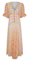 GHOST - Megan Poppy Tartan Dress - Designer Dress Hire