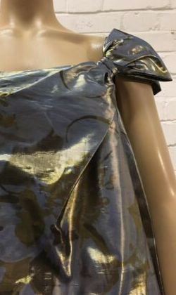 MOSCHINO - Metallic One Shoulder Dress - Designer Dress hire 