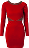 VICTORIA BECKHAM - Red Cady Dress - Designer Dress hire 