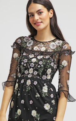 NEEDLE &amp; THREAD - Floral Embroidered Dress - Designer Dress hire 