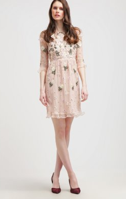 Floral Embroidered Pink Dress Hire Needle and Thread dress