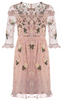 McQ ALEXANDER MCQUEEN - Fringe Peplum Dress - Designer Dress hire